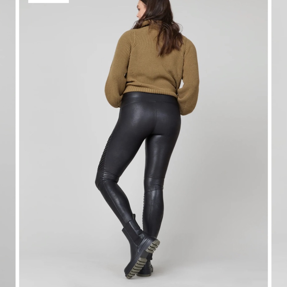 FAUX LEATHER MOTO LEGGINGS